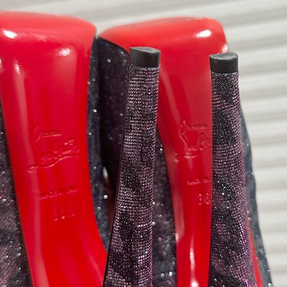 🌺 CHRISTIAN LOUBOUTIN 🌺 Daffodile Leopard Platform Heel Size: 36.5 - Picture 9 of 11